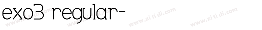 exo2 regular字体转换
